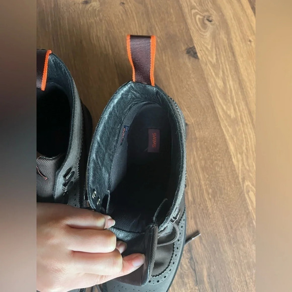 NWOT Swims Barry Brogue High Boots Brown men’s Size US 9 rain boots - Picture 5 of 14